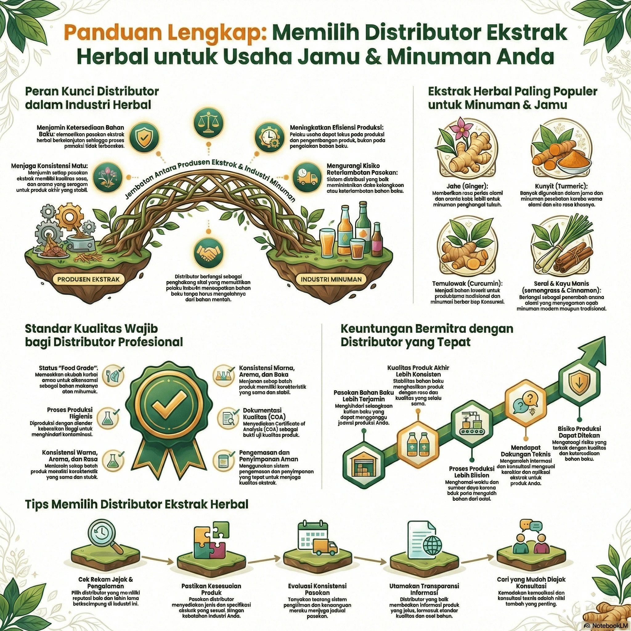 distributor ekstrak herbal